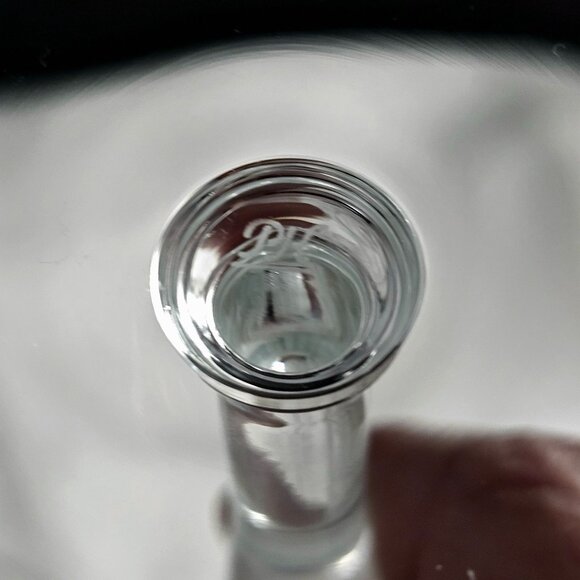 2 Princess House Heritage Champagne Flute 7.7" handblown crystal fluted Etched - Picture 6 of 7